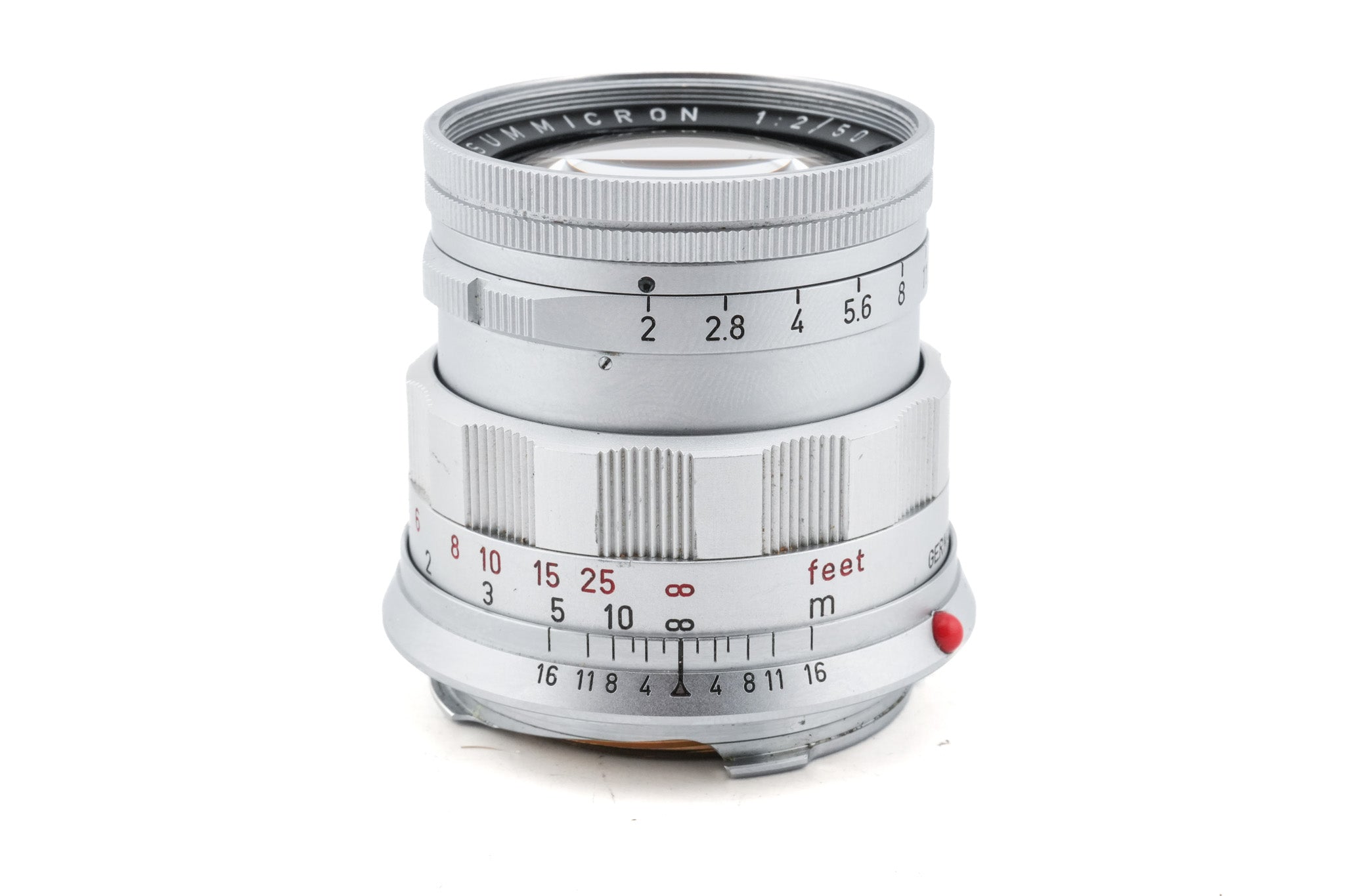Leica 50mm f2 Summicron (Type II) (Silver, SOOIC-MS / SOSIC
