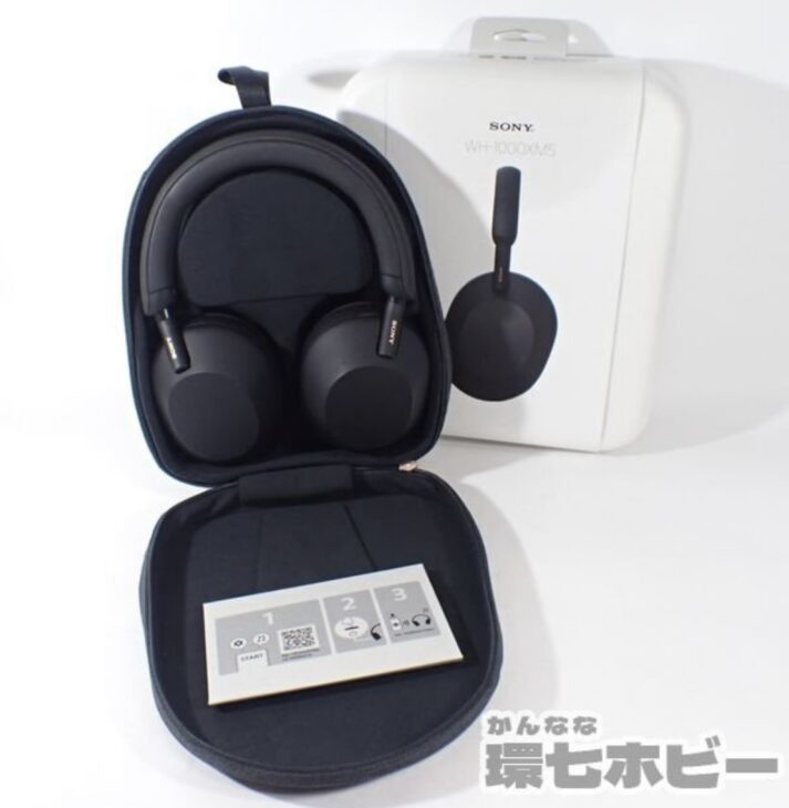 SONY WH-1000XM5 ブラック:ワイヤレスヘッドホン ケース付き SONY WH