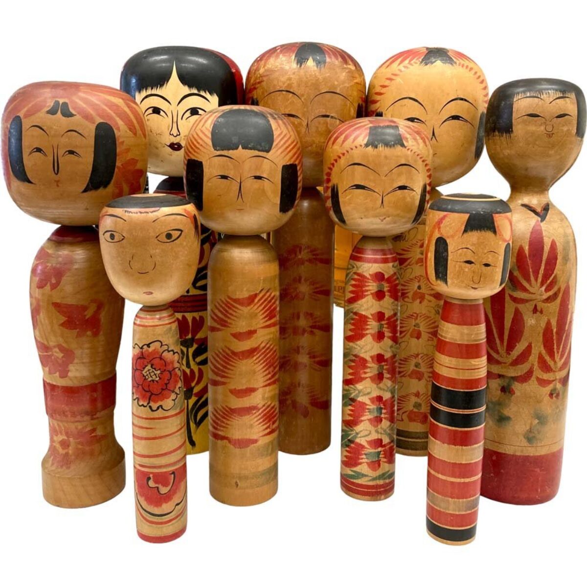 伝統こけし4体おまとめ