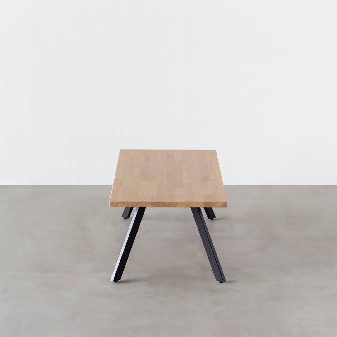 THE LOW TABLE / ラバーウッド アッシュグレー × Black Steel – KANADEMONO