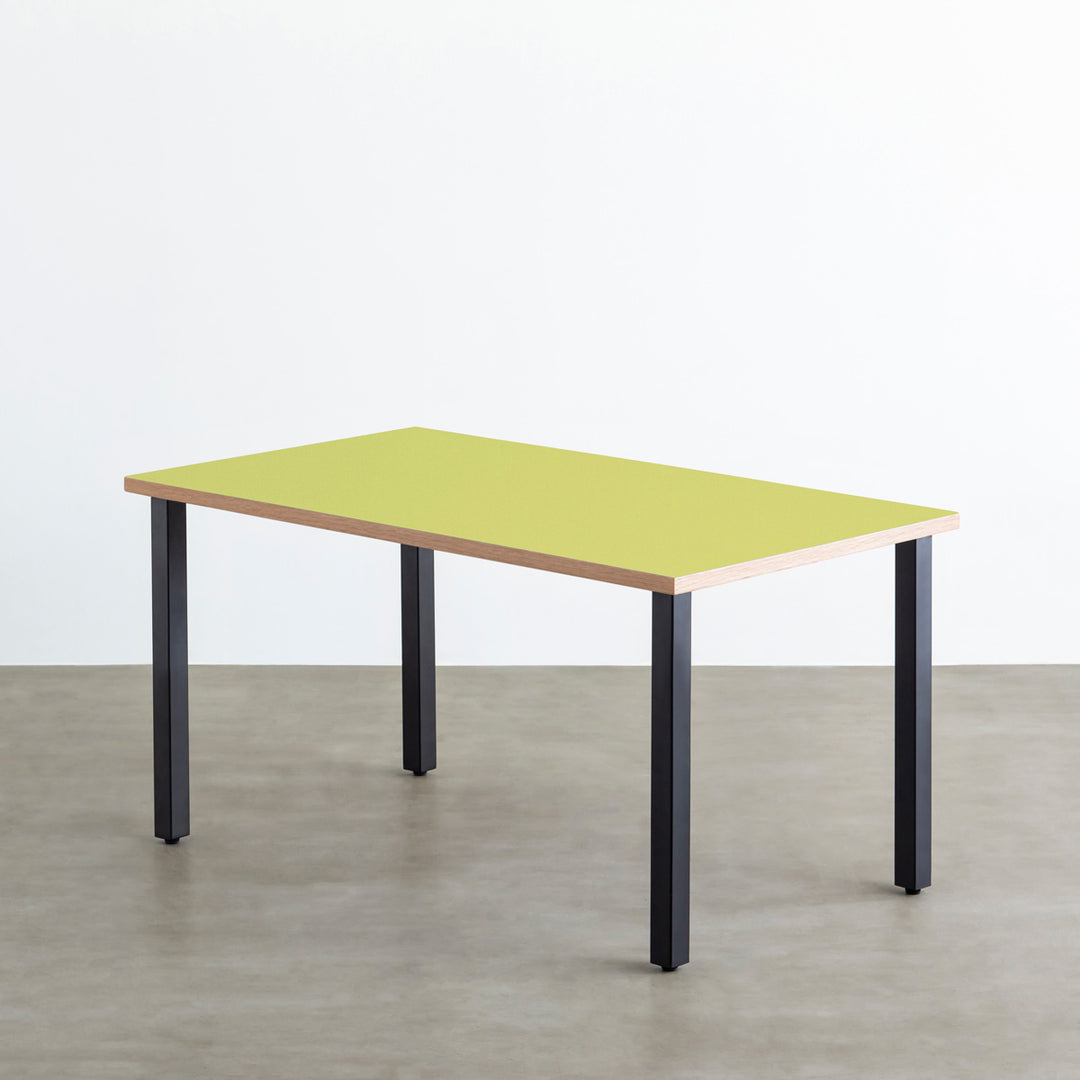 デスクシェルフ 天板リノリウム仕上げ セット】リノリウム天板デスク