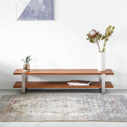 THE TV BOARD / LOW TABLE ラバーウッド ブラウン × Stainless