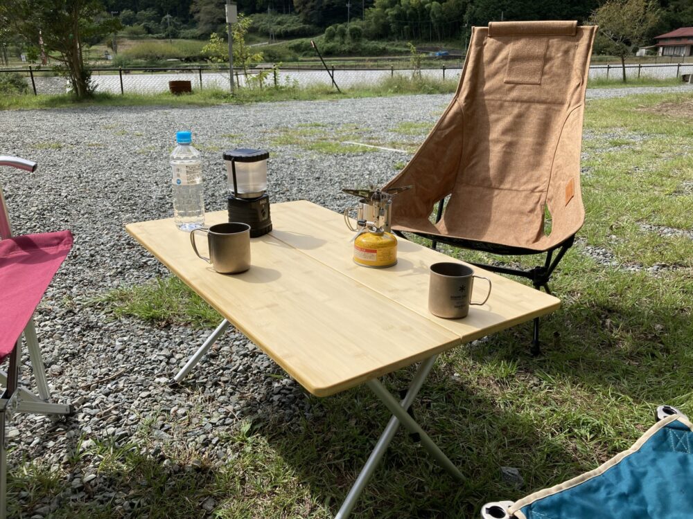 snow peak◇ワンアクションローテーブル竹 LV-100TR Snow Peak