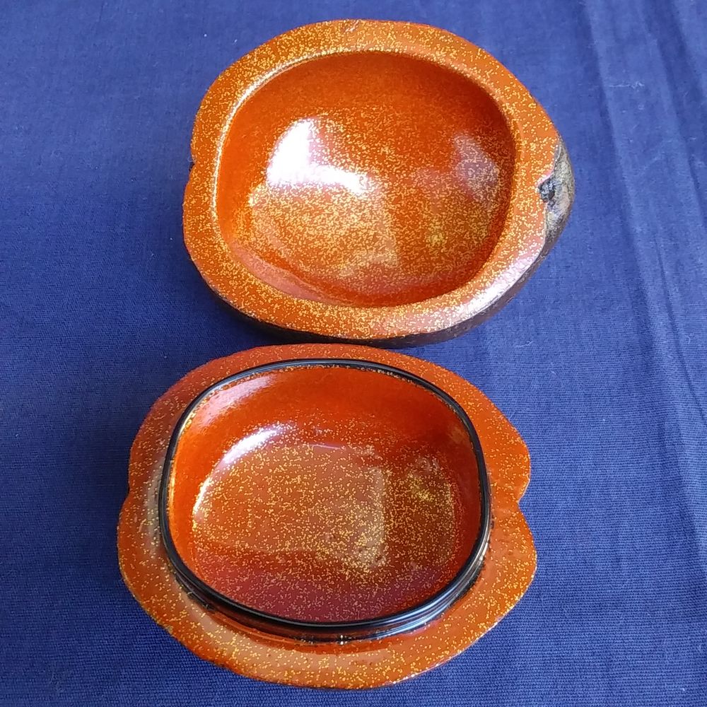 輪島塗 要人作 かりん香合 | 久留米で話題を呼んでいる古美術店は