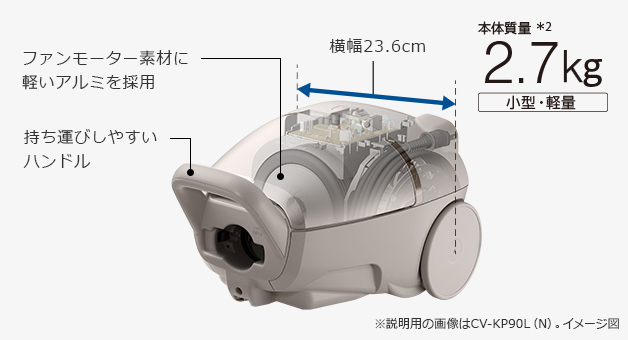 2024年製】HITACHI CV-KV70L キャニスター掃除機 2024年製】HITACHI CV