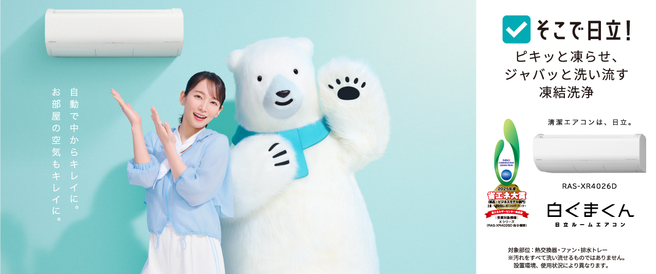 保証付き！日立しろくまくん☆2024年☆6畳用☆H244 保証付き！日立