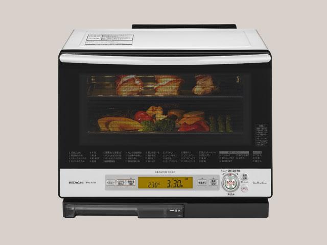HITACHI MRO-MV100 オーブンレンジ ホワイト 日立 熱風2段ビッグ