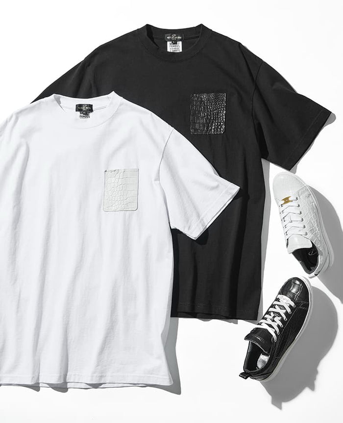 クロコポケット付きTシャツ – 買えるLEON