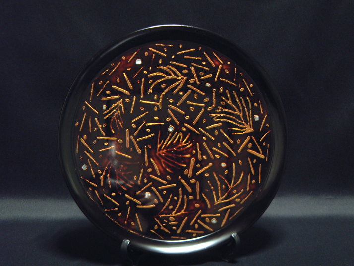 若狭塗お盆、菓子鉢