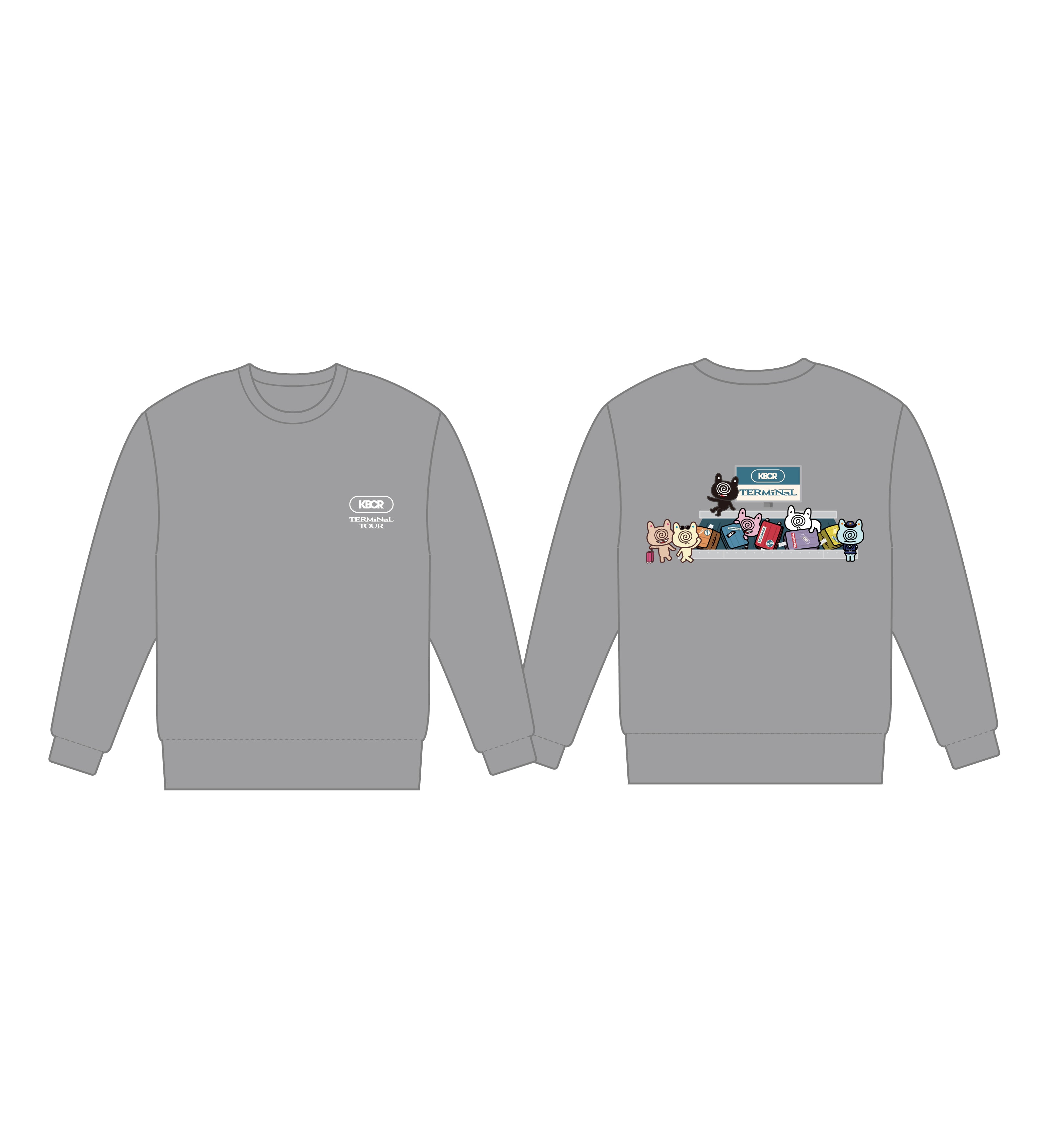 TERMiNaLスウェット(グレー) – かべちょろハウス