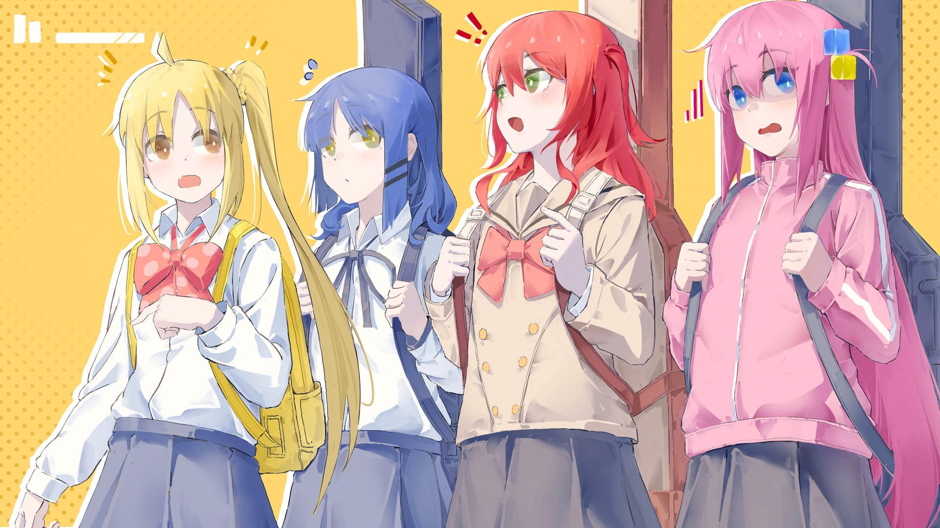 ぼっち・ざ・ろっく! 後藤ひとり、伊地知虹夏、山田リョウ、喜多郁代他