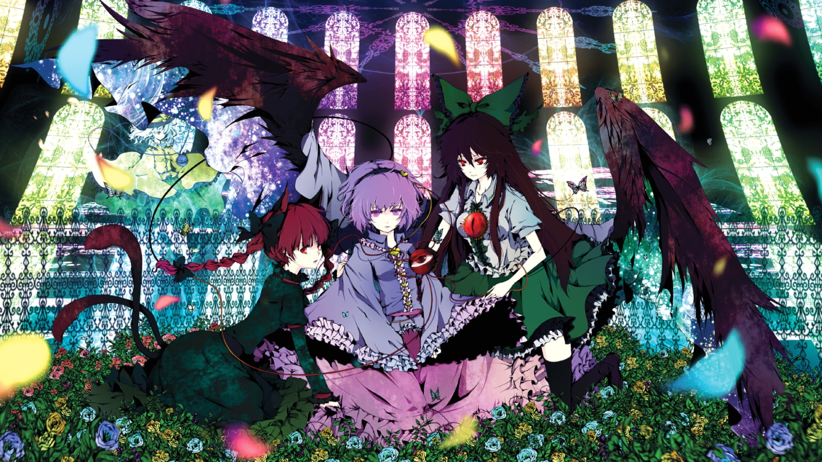 東方プロジェクト カード 色紙 32枚 火焔猫燐 霊烏路空 古明地こいし