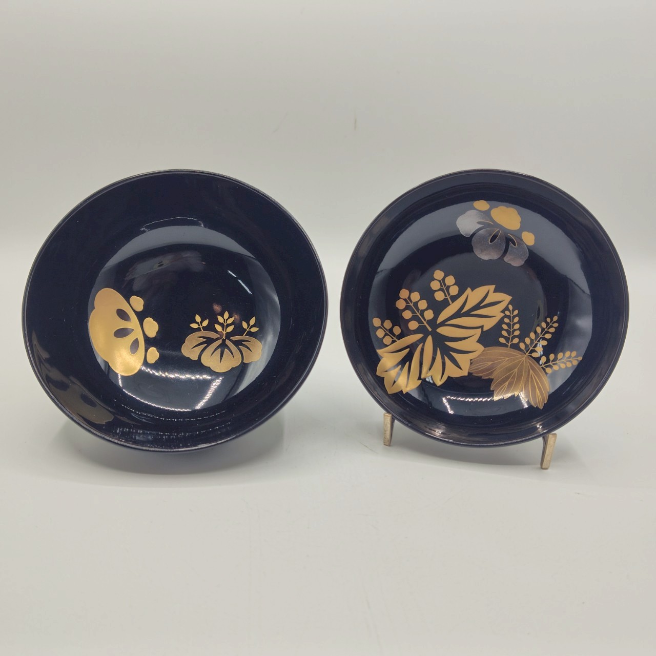 外黒内桐蒔絵吸物椀10客組 - kaji's antiques 梶 古美術