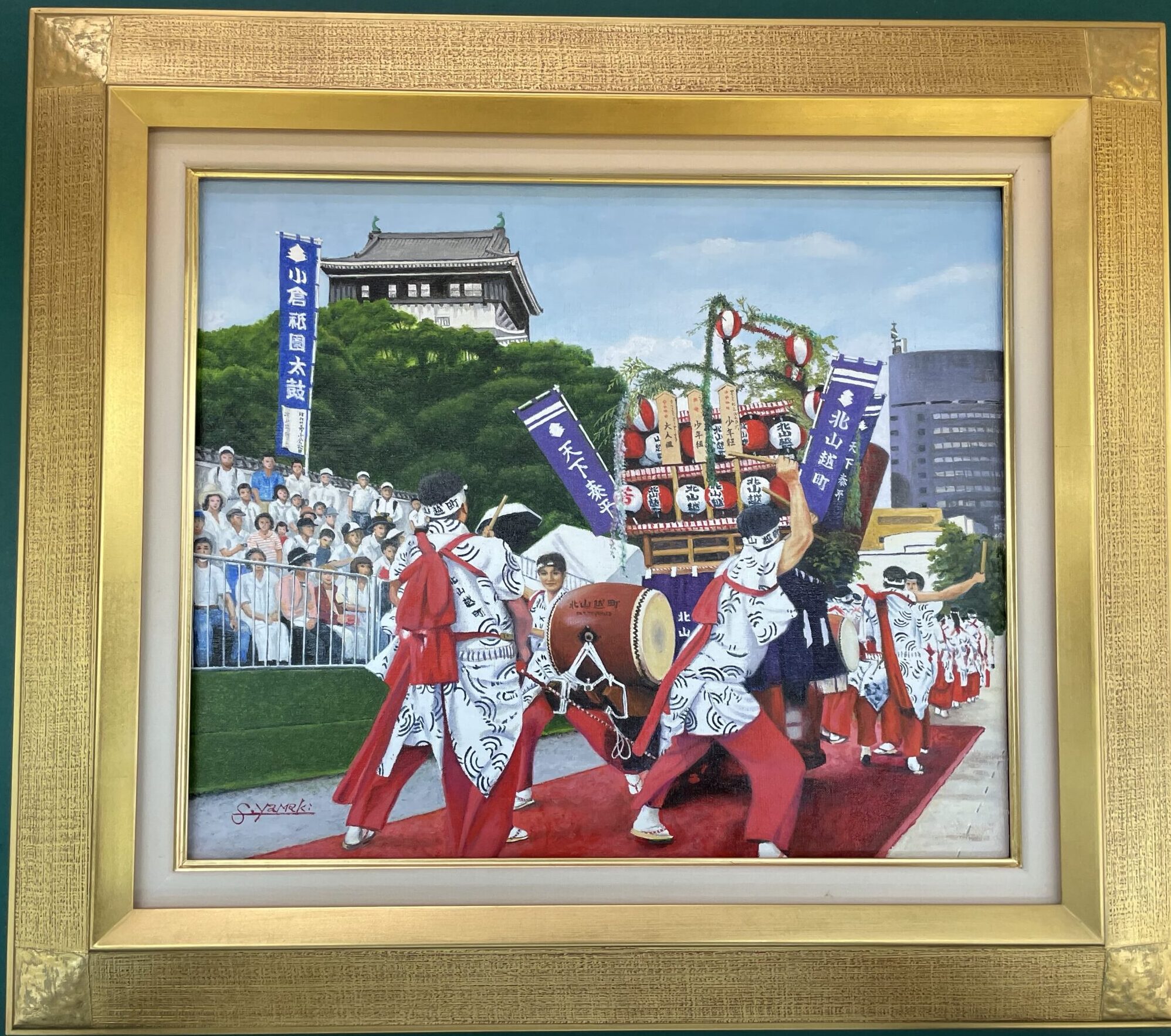 日本画 風景画 額縁入り 飾り絵 絵画 藤 和風 壁掛け インテリア 版画