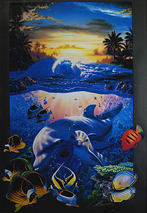 クリスチャン・ラッセン「マザーズラブ II」版画 92×63cm