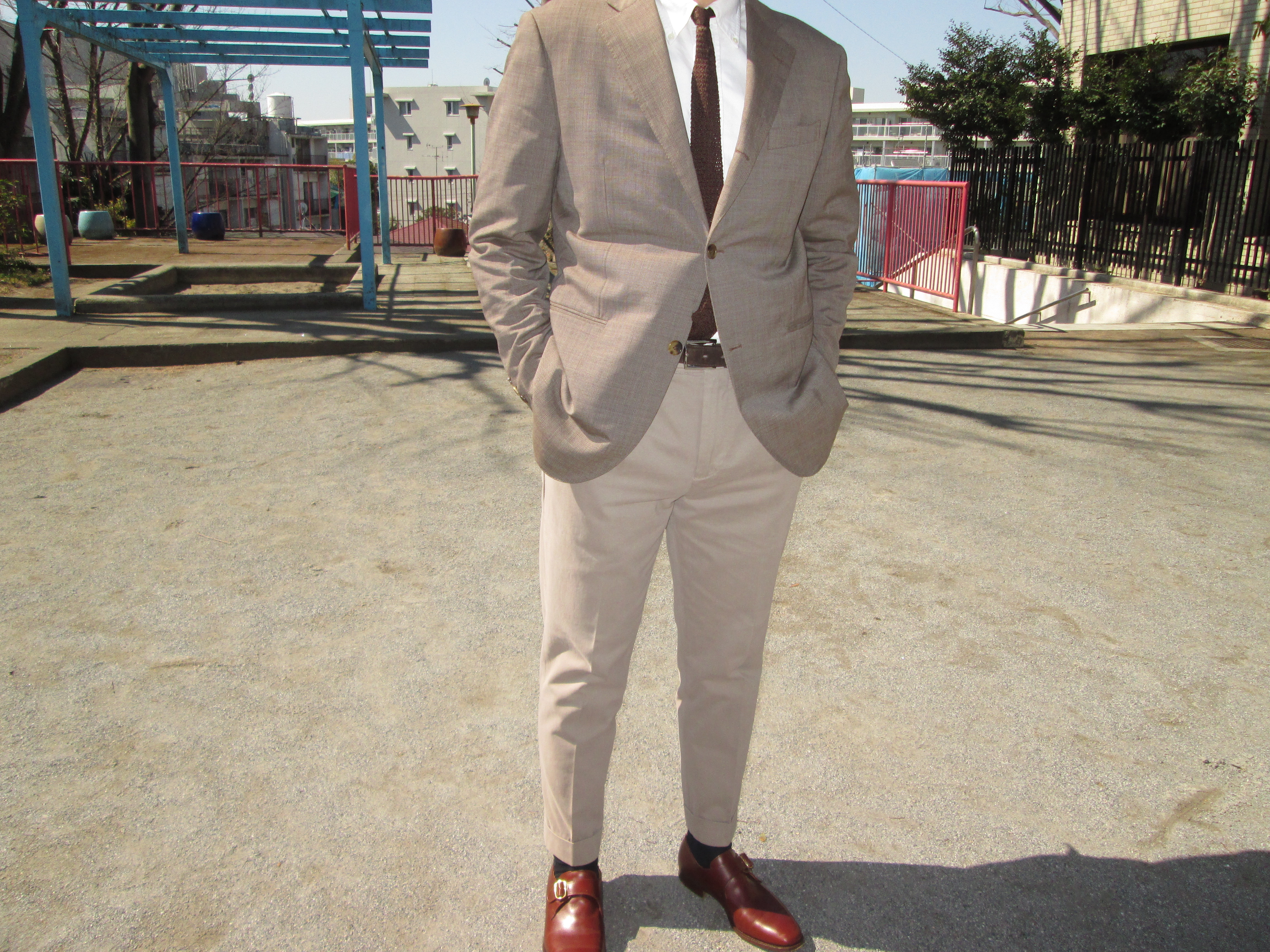 ブルネロクチネリ チノパン スラックス 44サイズ ベージュ ブルネロ