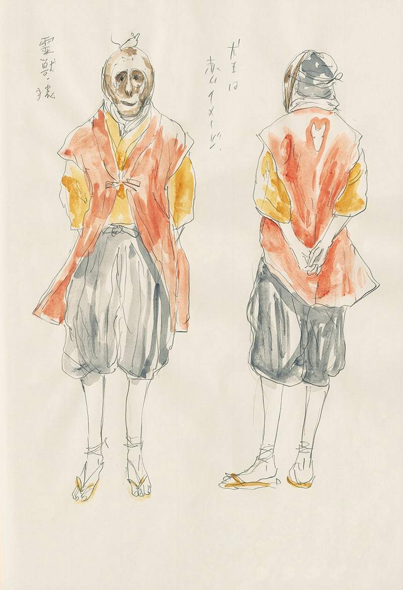 松本大洋複製原画イラスト掛け軸「犬王」 劇場アニメーション『犬王