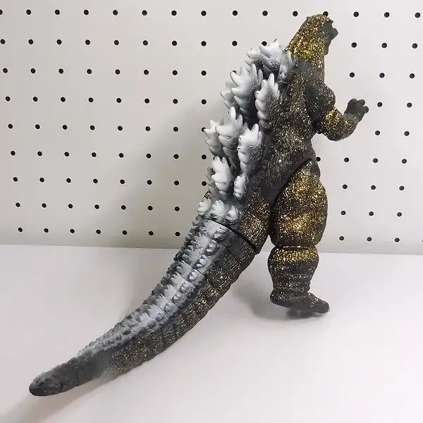 バンダイ ソフビ 世紀末覇王ゴジラ 黒と金のラメ 約30cm バンダイ