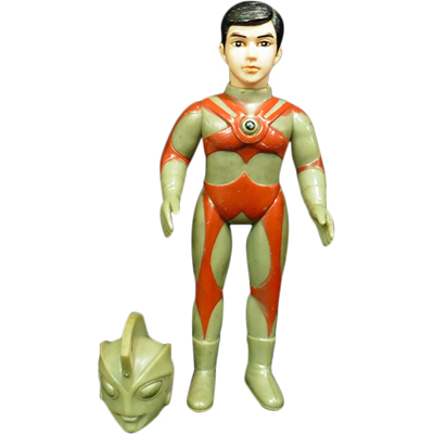 当時物 【ウルトラマンエースA 】面取れ マスク取れ ソフビ ブルマァク