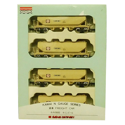 カワイ 河合商会 KP-257 ホキ8300 全農 クリーム色塗装 4両セット ホキ