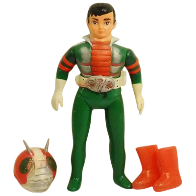 旧バンダイ 仮面ライダーV3 当時物 ミドルサイズ ソフビ 旧バンダイ