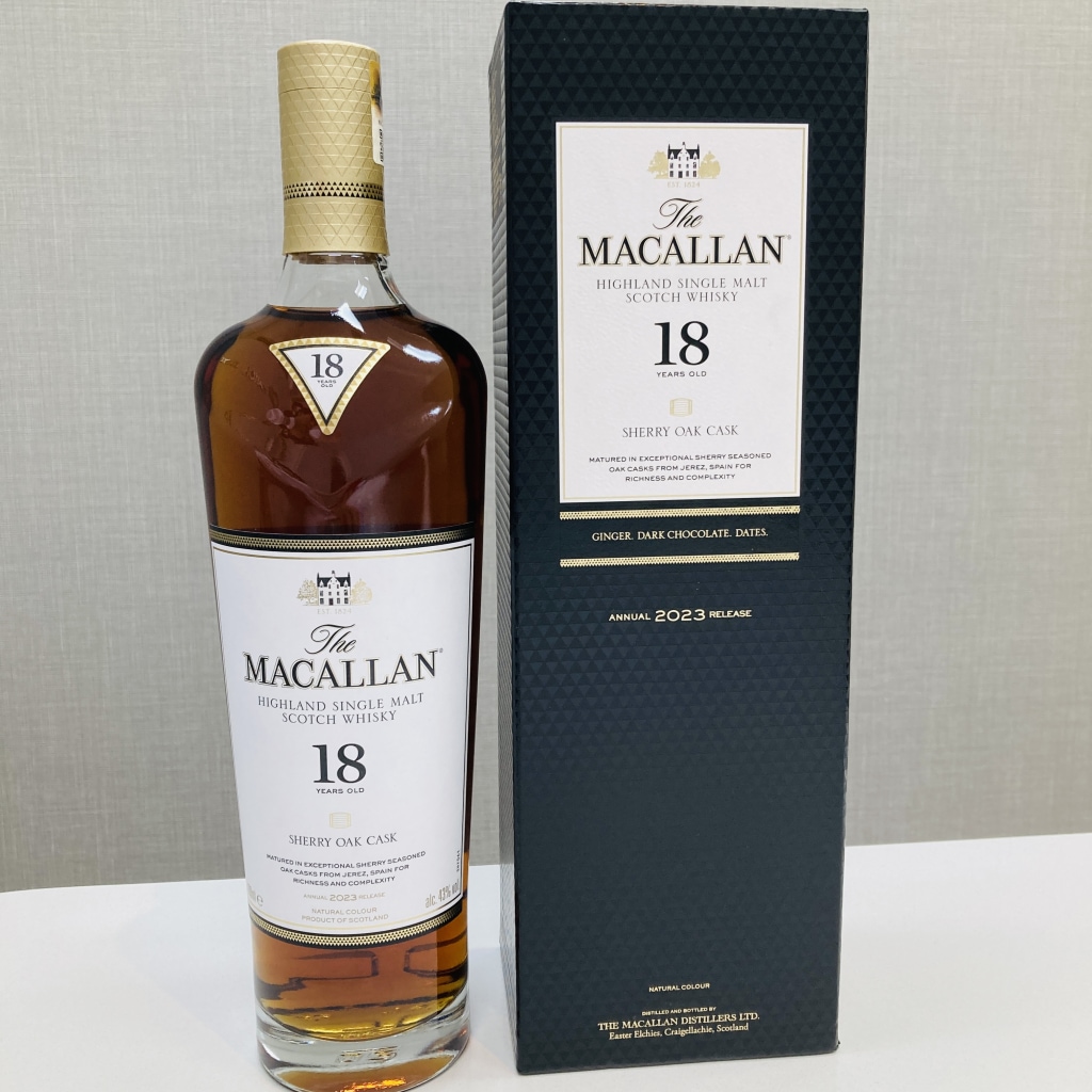 松山店｜お酒買取｜ザ・マッカラン 18年 2023 シェリーオーク