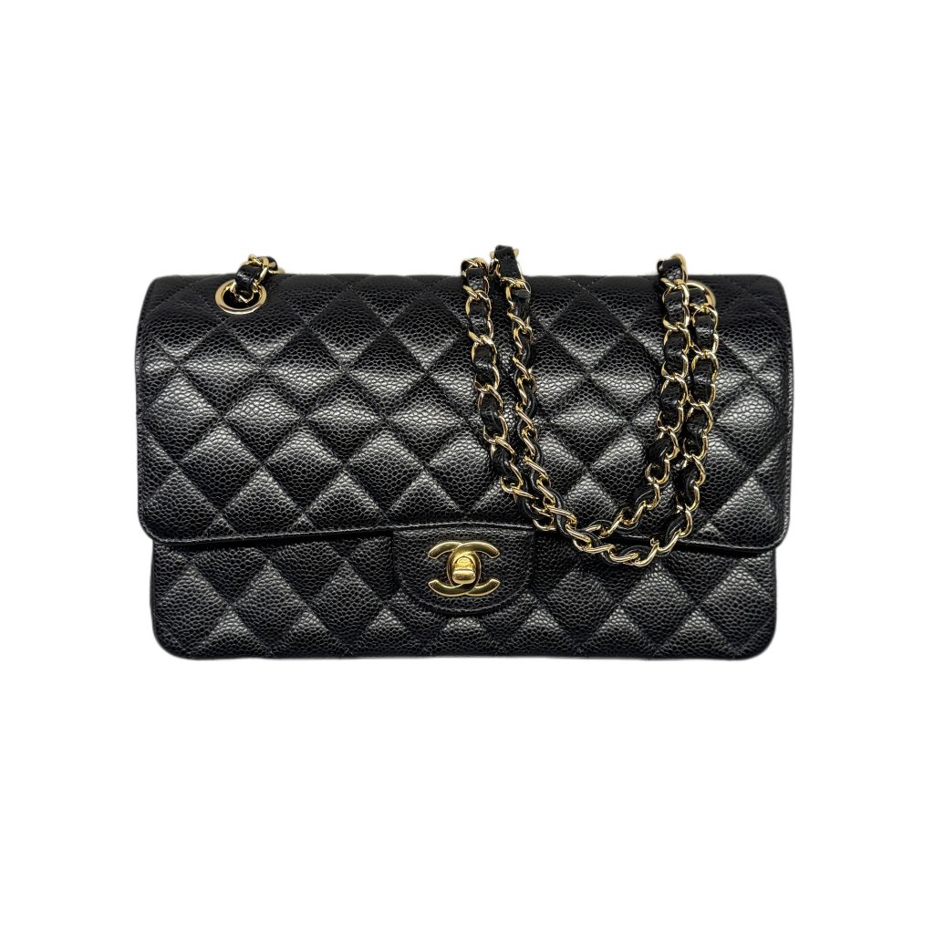 CHANEL シャネル チェーンショルダー バッグ リザード ブラックの買取
