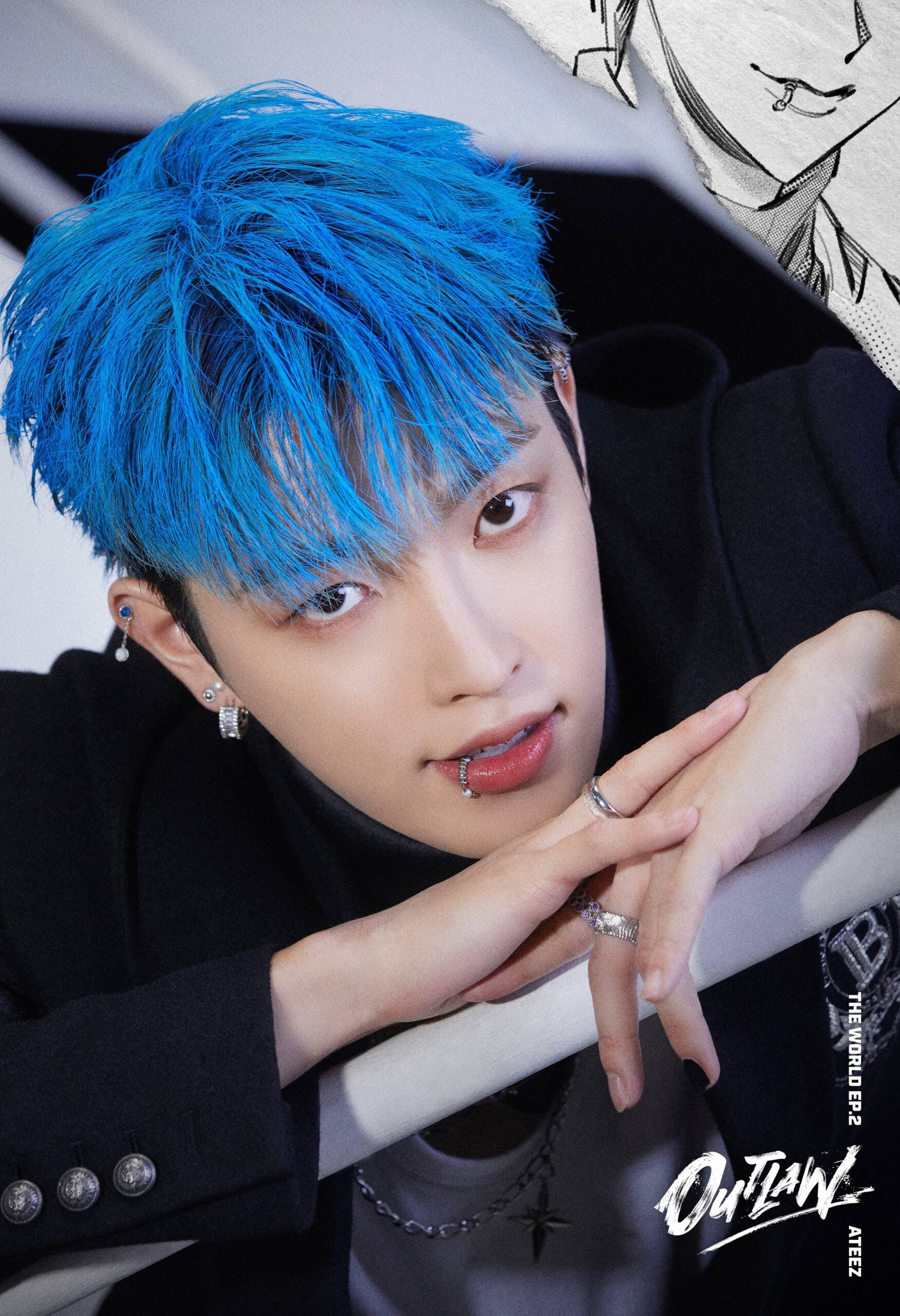 ATEEZ ホンジュン Hongjoong ポラロイド サイン トレカ ポラ ⑥ ATEEZ