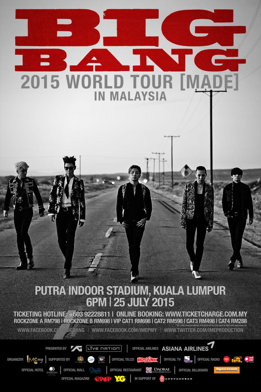 BIGBANG 2015 WORLD TOUR [MADE] IN MALAYSIA TICKET LAUNCH ON MAY 17