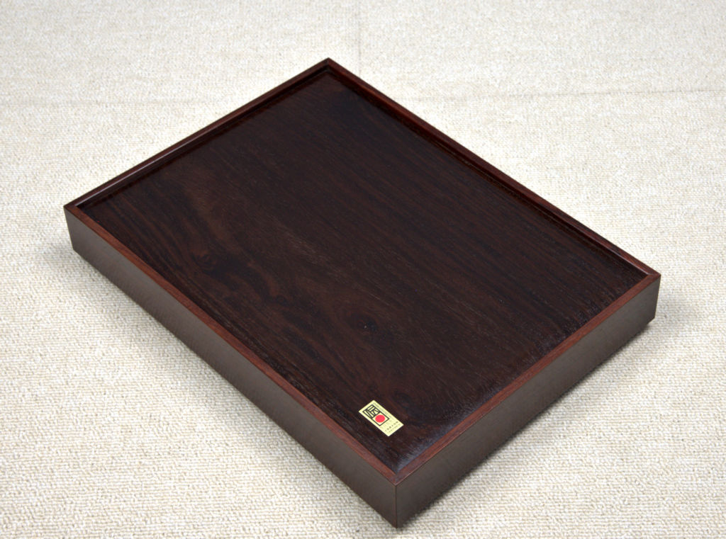 書道具 唐木 紫檀 足付 硯箱