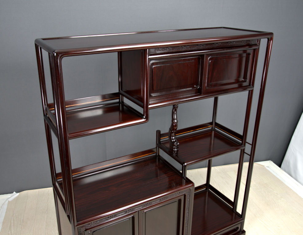 古家具 飾り棚 リビング棚 唐木 紫檀 【公式通販】