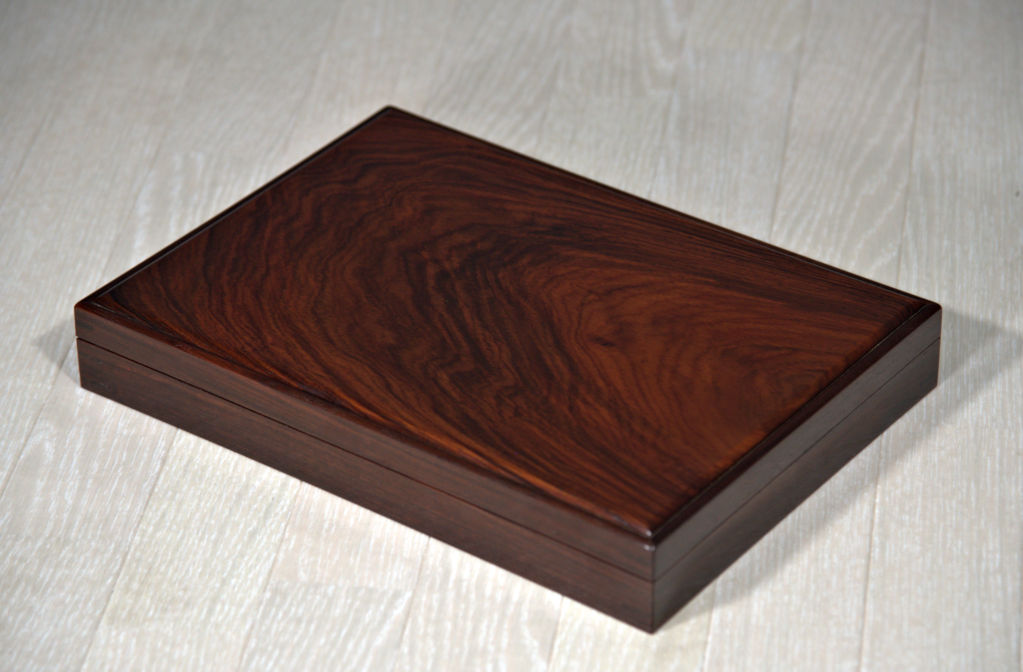 雑貨: 文箱 紫檀 若畑作 no.8203 (日本製) / 唐木家具OSAKA