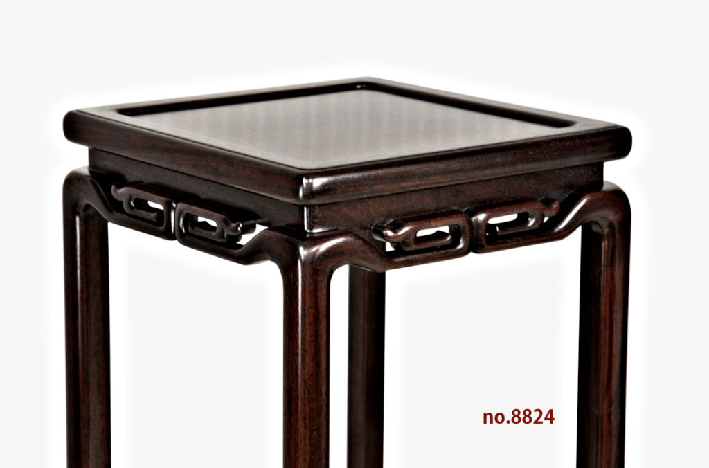 花台: 花梨 角高卓 高さ60cm 日本製 no.8824 / 唐木家具OSAKA