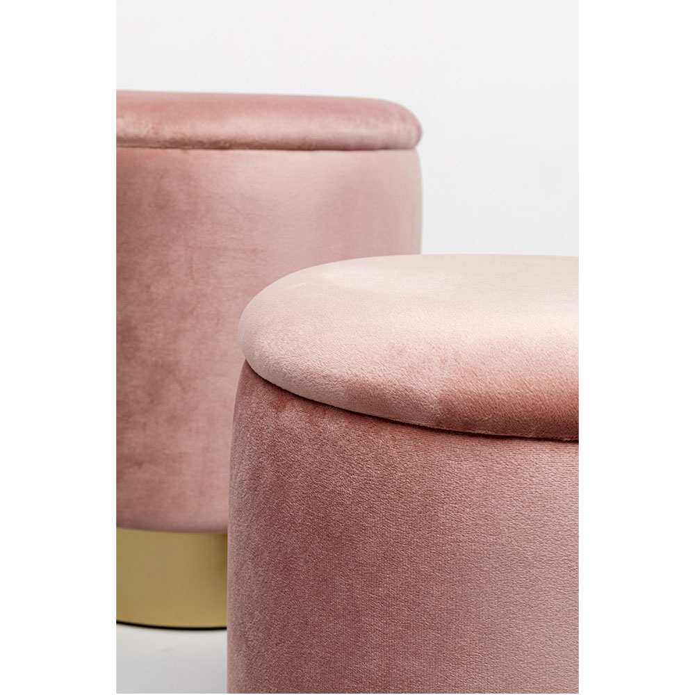 チェリー ストレージ ローズ ブラス (2/Set) スツール - スツールの