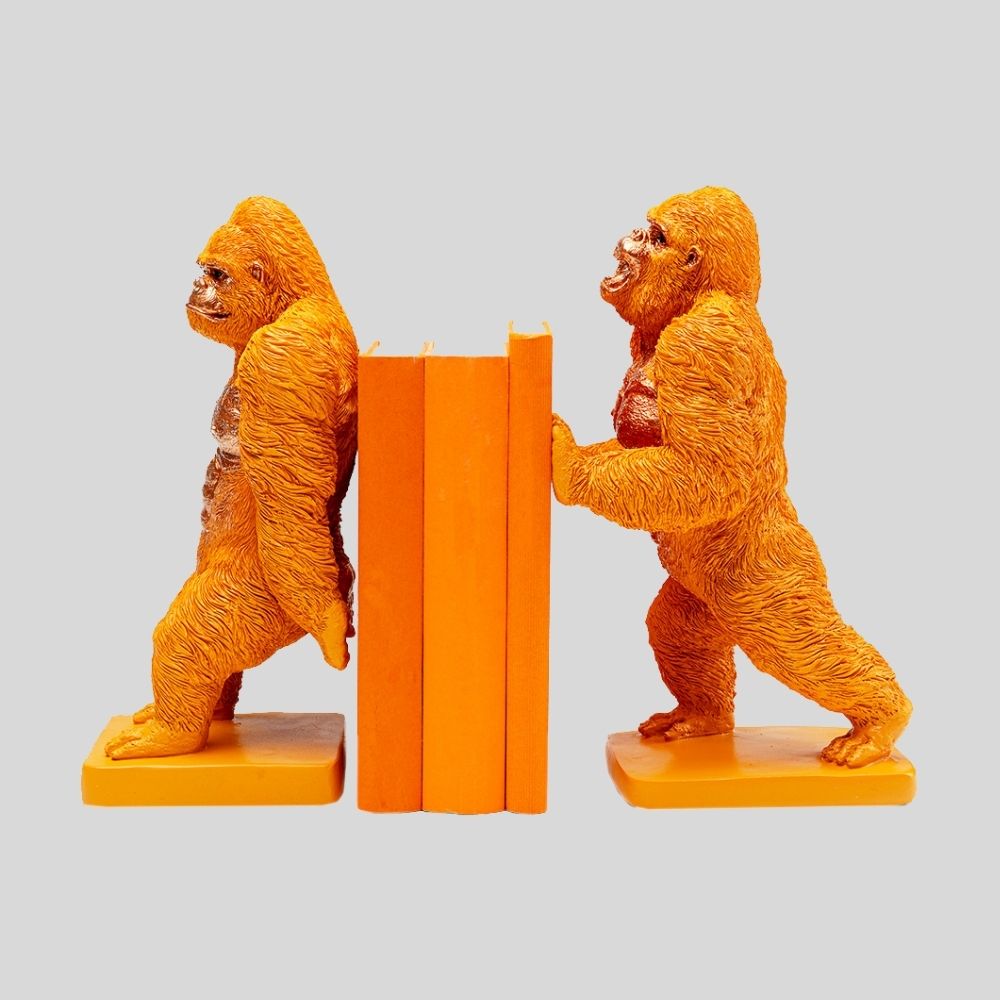 ゴリラオレンジ(2/Set) ブックエンド - ブックエンドの通販 ｜【KARE