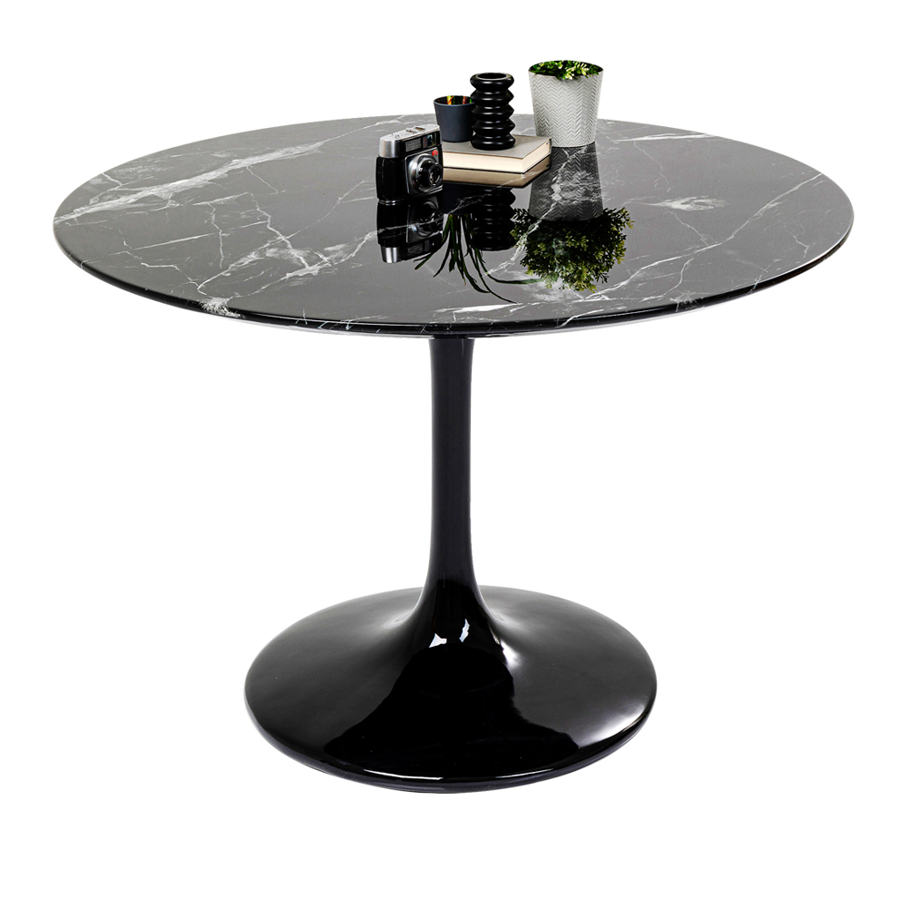廃番】ソロ マーブルブラック O110cm テーブル ｜【KARE】ドイツの家具