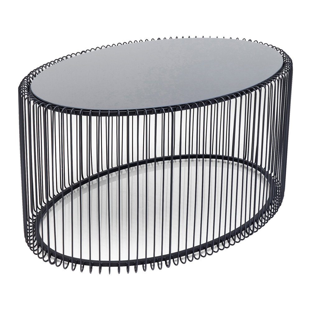 ワイヤーウーノブラック60x90cm リビングテーブル/コーヒーテーブル