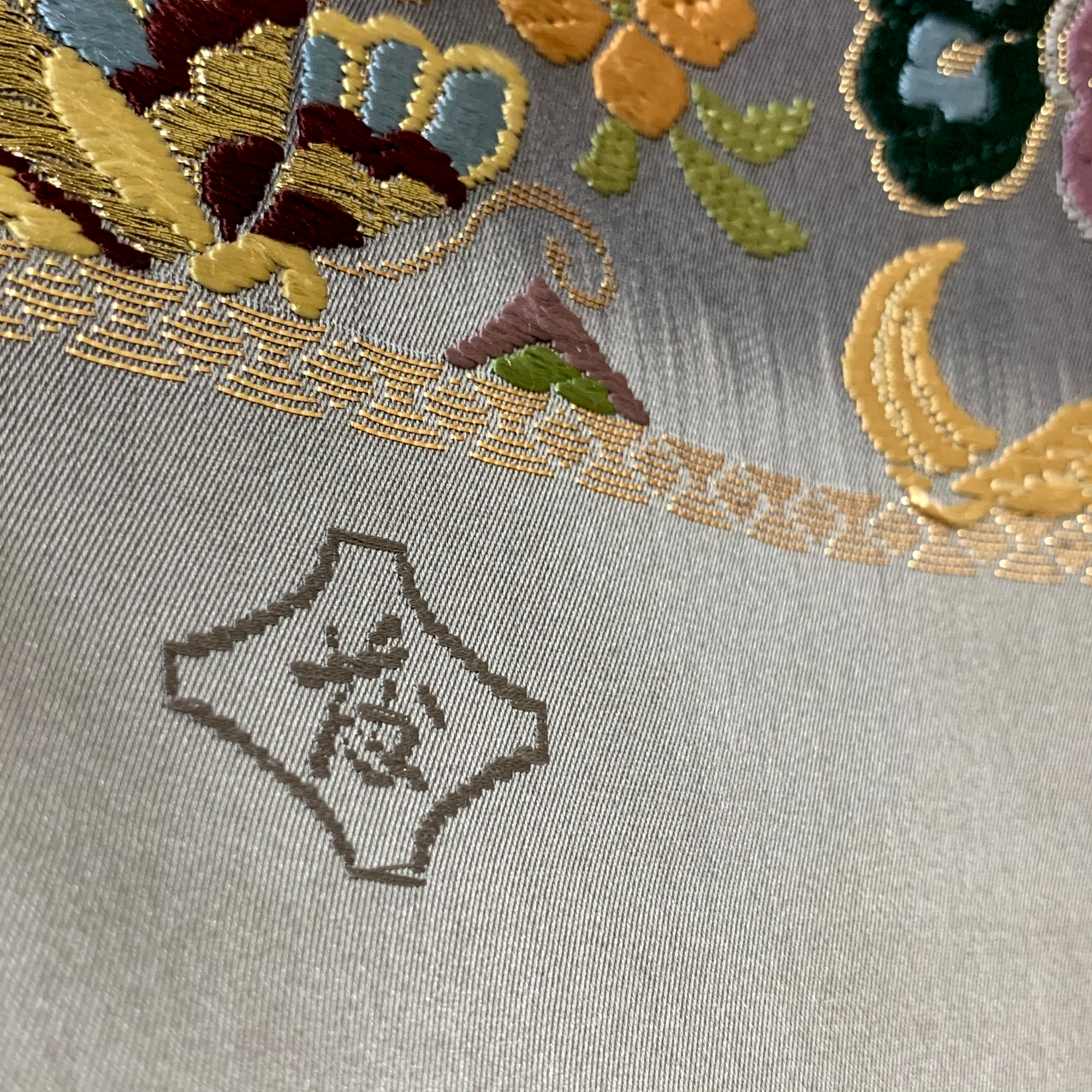 袋帯 藤原織物 倭文更紗 花鳥 芯入仕立 - 株式会社上総屋呉服店