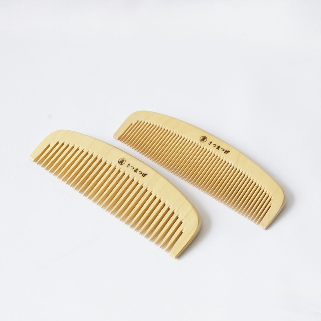 つげ櫛 解き櫛4寸5分（さつまつげ） | かづら清老舗オンラインショップ