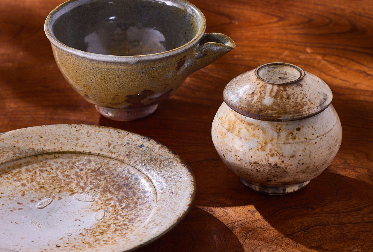 李朝 大皿 角皿 鉄砂文様 飾り皿 李朝 大皿 角皿 鉄