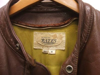 60s BATES レザージャケット シングル 白タグ ホワイトベージュ タロン