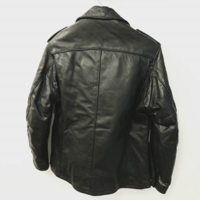 犯罪防止のため製造中止の【Schott602】LEATHER POLICEMAN JACKET 80s