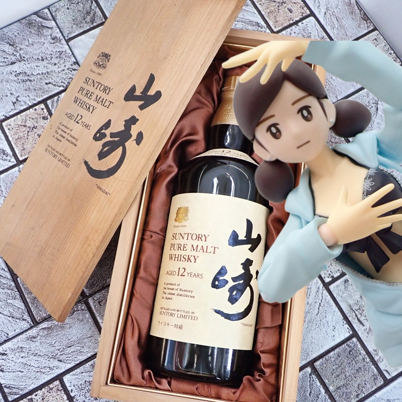 サントリー 山崎 12年 ピュアモルトウイスキー 特級760ml 木箱入り未開封