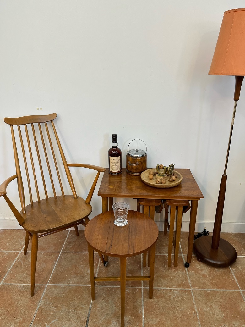 イギリス アンティーク家具 ネストテーブル 1950年頃 868A