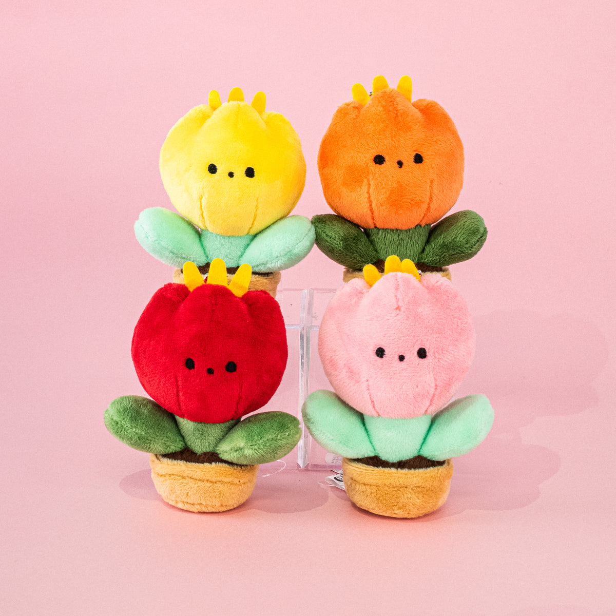 チューリップのぬいぐるみキーホルダー / ピンク / 須藤はる奈