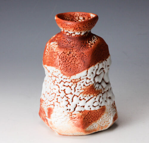 加藤豊久 志野徳利 花入 銘有 酒器 花瓶 花器 一輪差し とっくり