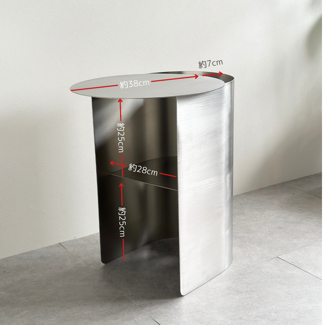 サイドテーブル｜ステンレスサイドテーブル- territory