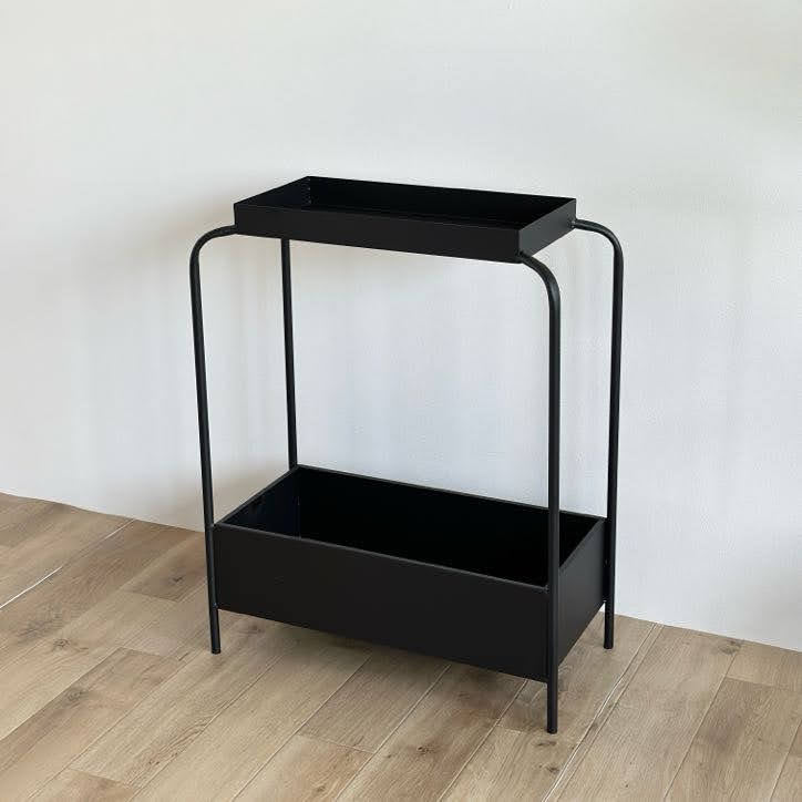 即購入可〉ドリームベッド サイドテーブル ガラステーブル ブラック