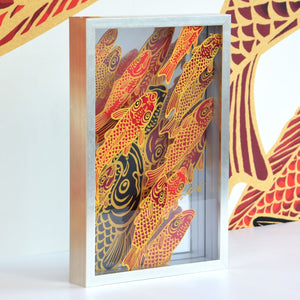 シルクスクリーン アクリル3層〈Carp is Dragon in Heaven〉｜Ki-Yan