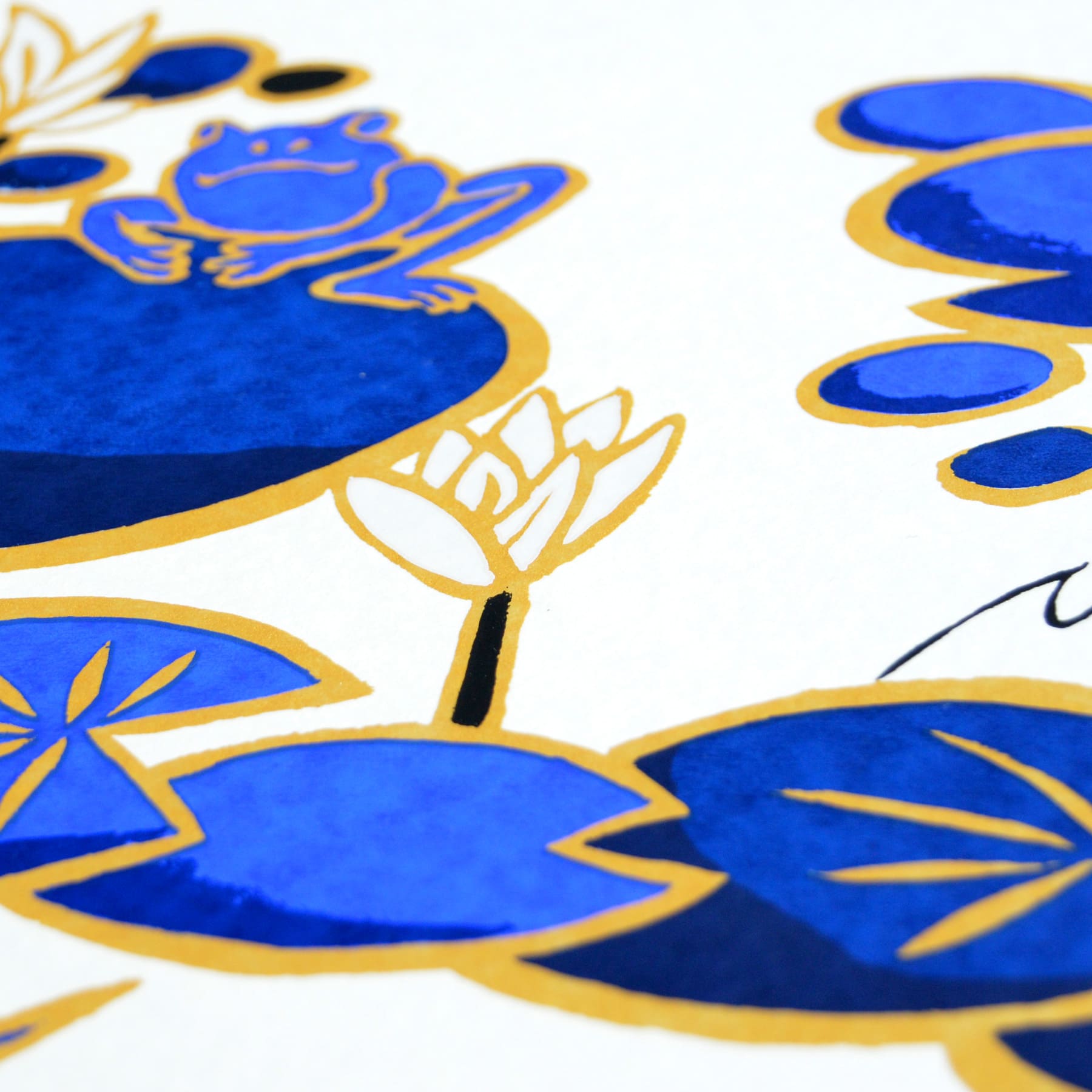 シルクスクリーン〈Happiness Frogs #1〉｜Ki-Yan Artwork